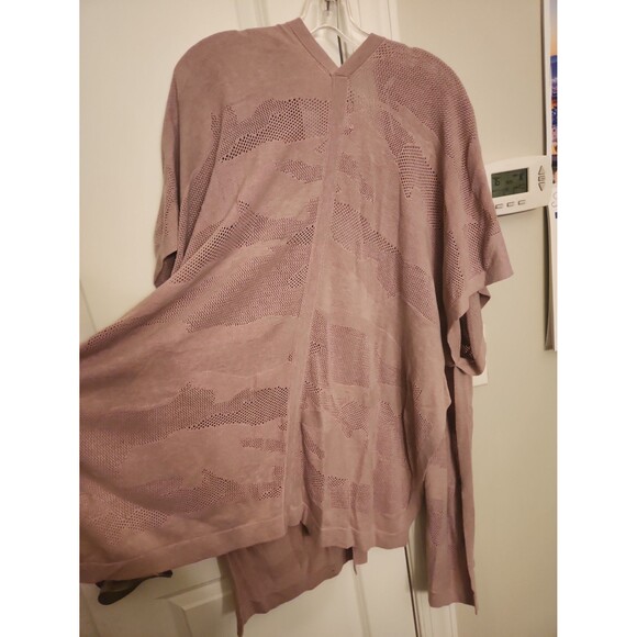 Lululemon "Find Your Way" Mauve Purple Heathered Wrap Top One Size - Picture 8 of 8